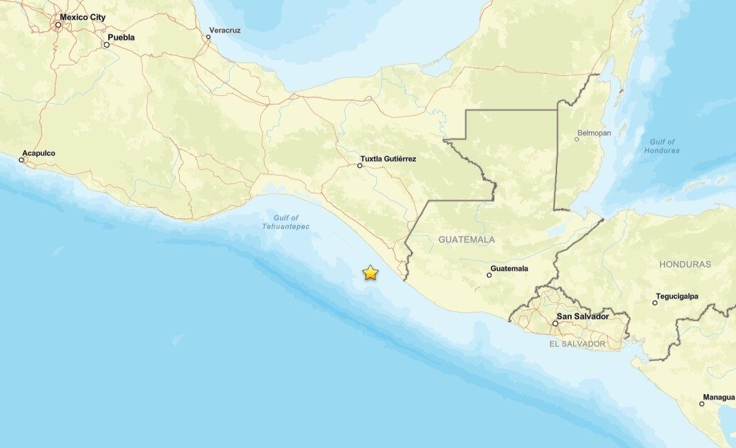 México: Fuerte sismo de magnitud 7.3 sacude Chiapas y activa alerta de tsunami