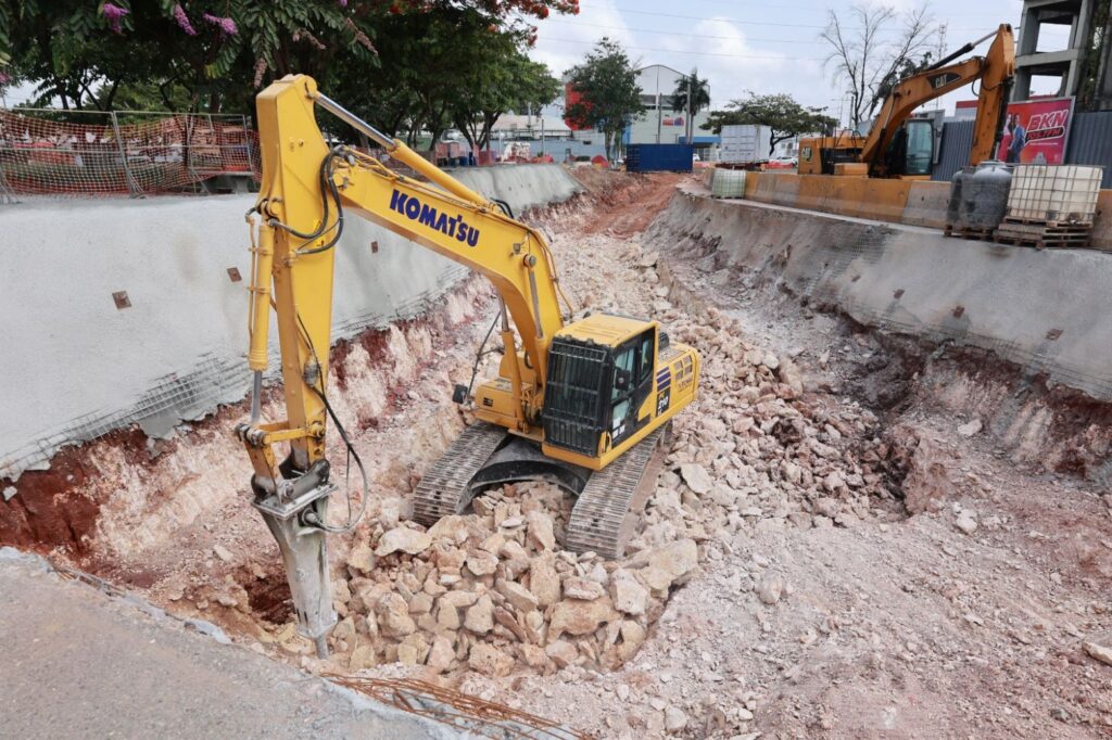 Galería de desagüe de avenida Anacaona estará listo en unos 15 meses