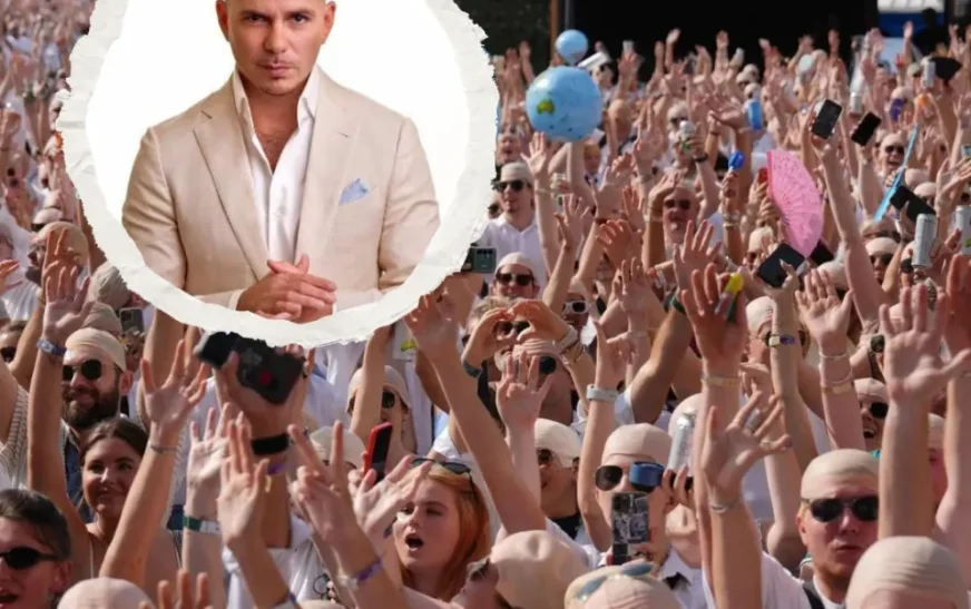 Pitbull entra al Guinness tras reunir más de 22 mil personas con calvas postizas en concierto en Londres