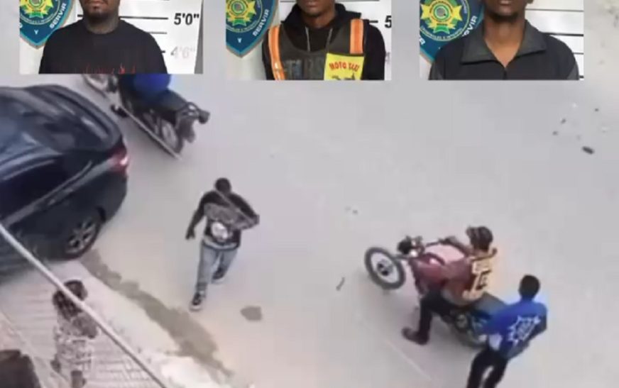 Policía apresa a tres hombres que agredieron a una mujer y su vehículo en La Ciénaga